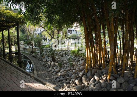 Der Garten der Träume eine Oase der Ruhe und Erholung Stockfoto