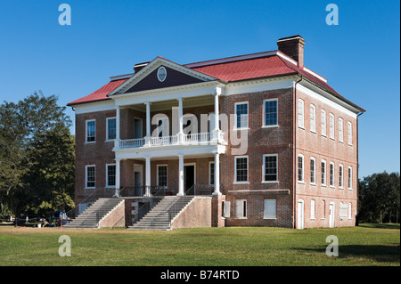 Drayton Hall Plantation House auf den Ashley River in der Nähe von Charleston, South Carolina, USA Stockfoto