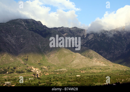 Zerklüftete Berglandschaften von Albanien Stockfoto