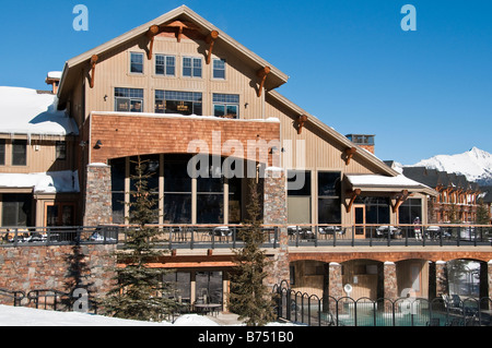 Moonlight Lodge, Moonlight Basin Resort, Big Sky, Montana. Stockfoto