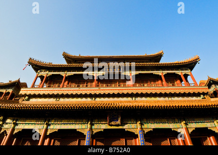 Yonghe Gong Lama-Tempel in Peking Stockfoto