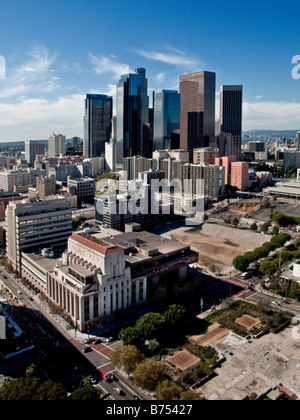 Vogelperspektive Blick auf Downtown Los Angeles, Kalifornien Stockfoto