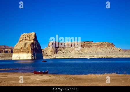 Lone Rock Beach am Lake Powell, Kane County Utah, in der Nähe von Page Arizona USA Stockfoto