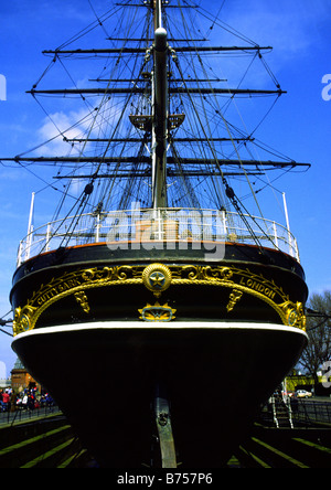 Die Tee-Clipper Schiff Cutty Sark in Greenwich, London, England, UK Stockfoto