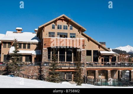 Moonlight Lodge, Moonlight Basin Resort, Big Sky, Montana. Stockfoto