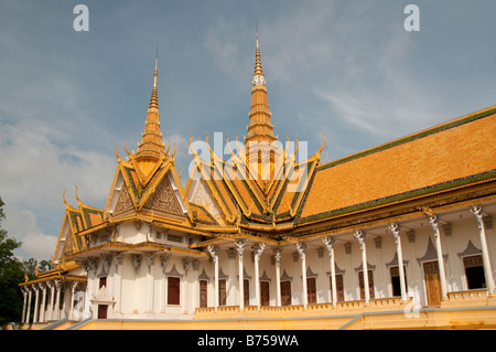 Die Thronhalle im Königspalast, Phnom Penh, Kambodscha Stockfoto