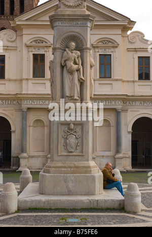 Vorderseite des San Bartlomeo Kirche in Isola Tiberina Insel in Rom Italien Europa Stockfoto