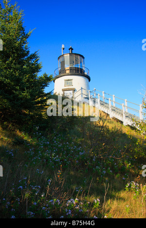 Eulen Kopf Licht, Eulen Kopf Staatspark, Rockland, Maine, USA Stockfoto