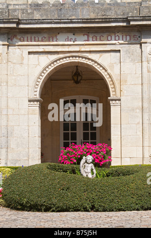 vor Gericht Hof Couvent des Jacobins saint Emilion Bordeaux Frankreich Stockfoto