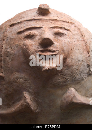 Späte Bronzezeit Ton Sargdeckel von Lachish Stockfoto