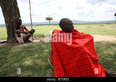 Ngoiroro ist ein Dorf mit 200 Einwohnern alle gehören zum Stamm Massai Dorf direkt liegt im Rift Valley südlich von Na Stockfoto