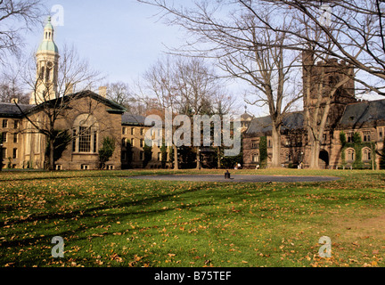 Princeton New Jersey Princeton University Campus Nassau Hall und Osthalle Pyne USA Stockfoto