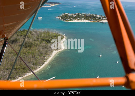 Kleine Tasten in der Nähe von Key West aus Flugzeug Stockfoto