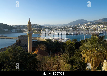 Panorama Bodrum Blick von Bodrum Burg Stockfoto