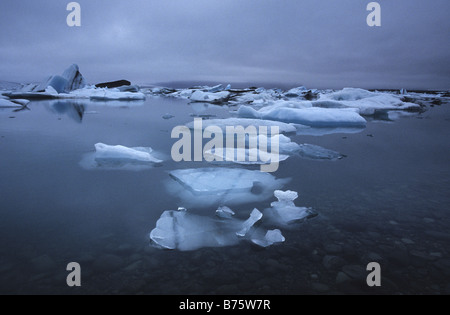 Gletscherlagune Jökulsárlón, Island. Stockfoto
