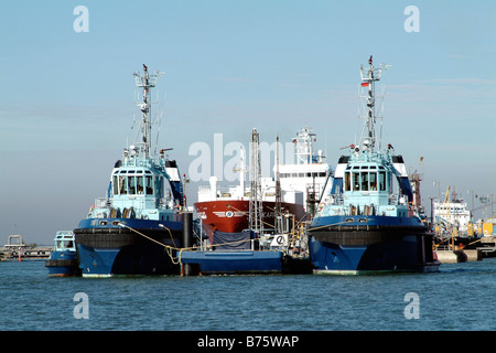 Marine-Terminal am ExxonMobil Fawley Ölraffinerie am Southampton Water, Hampshire, England Stockfoto