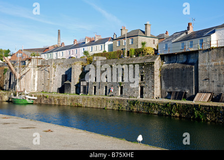 das alte Hafengebäude in Charlestown, Cornwall, uk Stockfoto