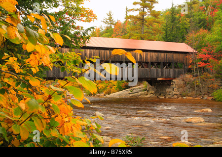 Albany-Brücke, Kancamagus Highway, weiße Berge, New Hampshire, USA Stockfoto