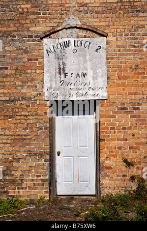 Alte baufällige Buiilding in kleinen North Florida Stadt der Alachua Stockfoto