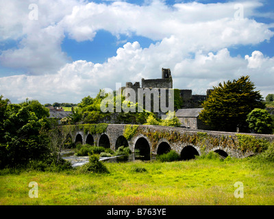 Glanworth Brücke & Burg Co. Cork Irland Stockfoto