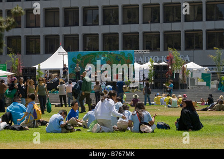 Tag der Erde, 22. April 2008. Wilshire Boulevard, Los Angeles, Kalifornien, USA Stockfoto