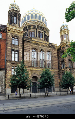 Berlin Neue Synagoge-Centrum Judaicum Mitte Deutschland Oranienburger Straße Wahrzeichen Anblick Stockfoto