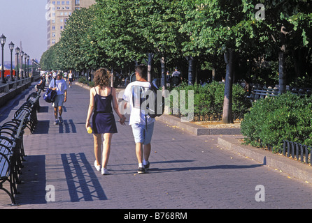 Hudson River Park, Battery Park City, Manhattan, New York Stockfoto