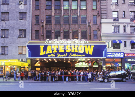 Der Late Show mit Dave Letterman Ed Sullivan Theater, Manhattan, New York Stockfoto