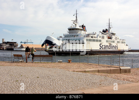 Autofähre, Helsingborg, Schweden Stockfoto