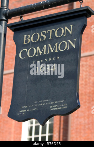 Boston Common öffentlicher Park in Boston Massachusetts, USA Stockfoto