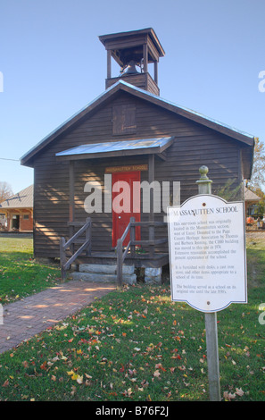 Historischen Einzimmer Schulhaus, Luray, Shenandoah Valley, Virginia, USA Stockfoto