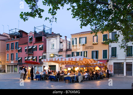 Restaurant, Campo Santa Margherita, Venedig, Veneto Stockfoto