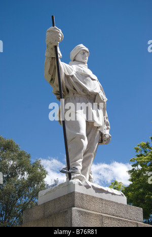 Robert Falcon Scott Statue, Worcester Street, Christchurch, Canterbury, Neuseeland Stockfoto