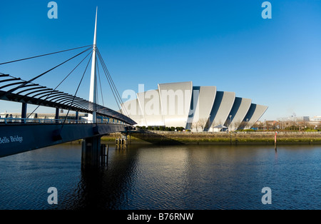 Clyde Auditorium, bekannt als das Gürteltier in Glasgow, Schottland, Großbritannien. Stockfoto