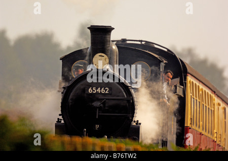 Dampfzug auf der Mohn-Linie North Norfolk Railway Stockfoto