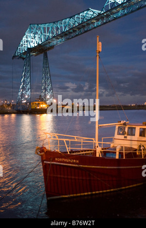 Die Schwebefähre Middlesbrough Stockfoto