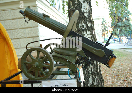 Sowjetische Maxim-Maschinengewehr Stockfoto