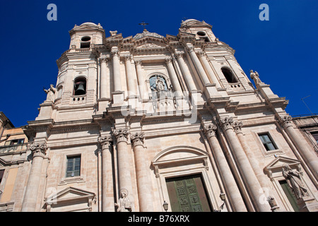 Kirche von San Francesco oder Kirche der Unbefleckten Jungfrau, Catania, Sizilien Stockfoto