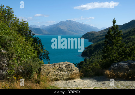 Lake Wakatipu, in der Nähe von Glenorchy, Südinsel, Neuseeland Stockfoto