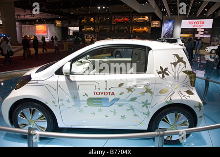 Detroit Michigan The Toyota FT-EV Elektro-Konzeptfahrzeug auf dem Display auf der North American International Auto Show Stockfoto