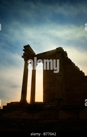 Tempel des Apollo Hylates Kourion Archeolgical Ort in Zypern Stockfoto