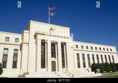 Gebäude des Federal Reserve Board Washington DC, Hauptquartier von Marriner S Eccles auf der Constitution Avenue. Bank in den Vereinigten Staaten von Amerika Stockfoto