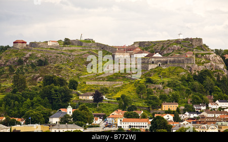 die Festung Fredriksten in halden Stockfoto