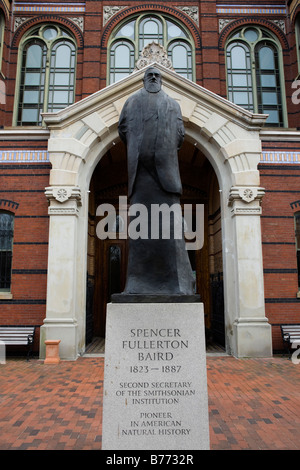 Spencer Fullerton Baird Statue - Smithsonian Institution Kunst und Industrie Museum, Washington, DC USA Stockfoto