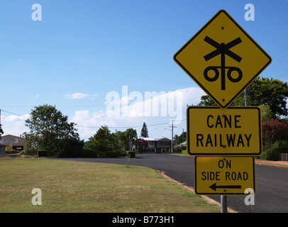 Zuckerrohr-Eisenbahn Stockfoto
