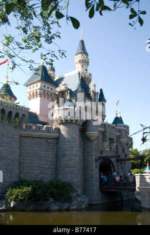 Sleeping Beauty Castle, Fantasyland, Hong Kong Disneyland Resort, Lantau Island, Hongkong, Volksrepublik China Stockfoto