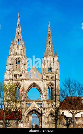 SAINT JEAN DES VIGNES ABTEI IN SOISSONS PICARDIE FRANKREICH Stockfoto