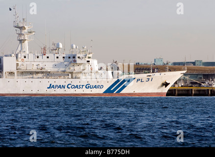 Schiff der Küstenwache Japan in Yokohama Japan Stockfoto