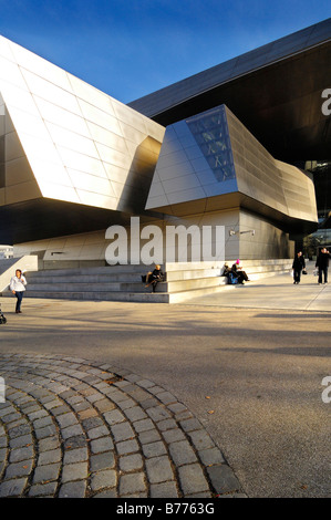 BMW Welt, BMW-Welt, Verteilung und Discovery Center, München, Bayern, Deutschland, Europa Stockfoto