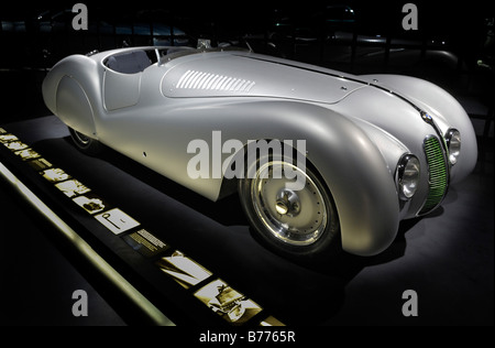 BMW Museum, BMW Rennwagen 328, München, Bayern, Deutschland, Europa Stockfoto